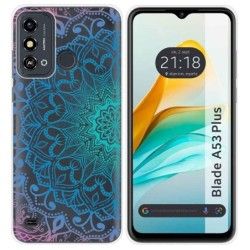 Funda Silicona Transparente para ZTE Blade A53 Plus diseño Mandala Dibujos