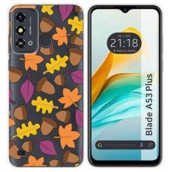 Funda Silicona Transparente para ZTE Blade A53 Plus diseño Otoño Dibujos