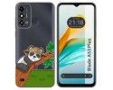 Funda Silicona Transparente para ZTE Blade A53 Plus diseño Panda Dibujos