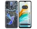 Funda Silicona Transparente para ZTE Blade A53 Plus diseño Plumas Dibujos