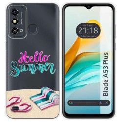 Funda Silicona Transparente para ZTE Blade A53 Plus diseño Summer Dibujos