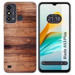 Funda Silicona para ZTE Blade A53 Plus diseño Madera 02 Dibujos