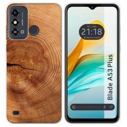 Funda Silicona para ZTE Blade A53 Plus diseño Madera 04 Dibujos