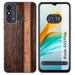 Funda Silicona para ZTE Blade A53 Plus diseño Madera 05 Dibujos