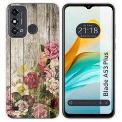 Funda Silicona para ZTE Blade A53 Plus diseño Madera 08 Dibujos