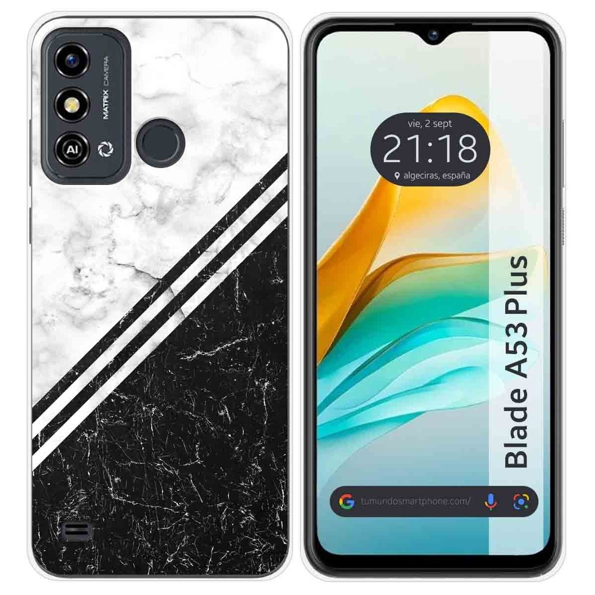 Funda Silicona para ZTE Blade A53 Plus diseño Mármol 01 Dibujos