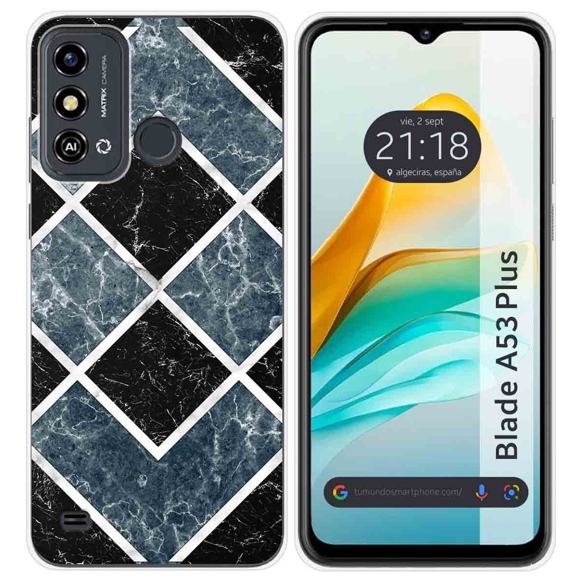 Funda Silicona para ZTE Blade A53 Plus diseño Mármol 06 Dibujos