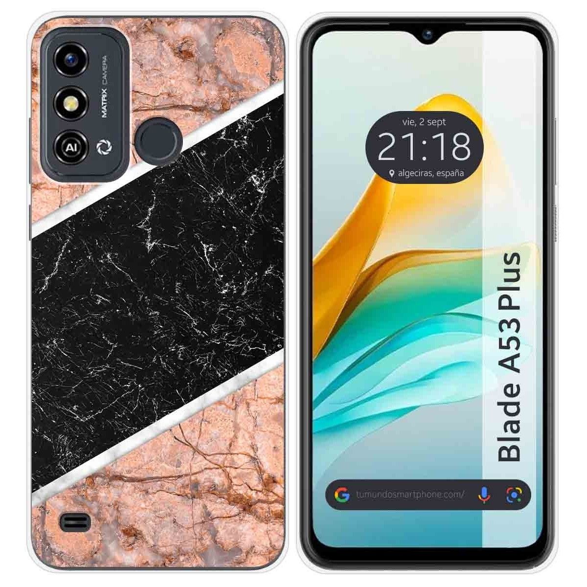Funda Silicona para ZTE Blade A53 Plus diseño Mármol 07 Dibujos