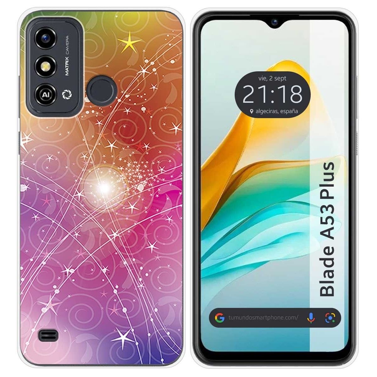 Funda Silicona para ZTE Blade A53 Plus diseño Abstracto Dibujos