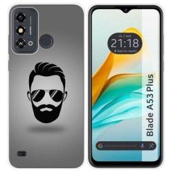 Funda Silicona para ZTE Blade A53 Plus diseño Barba Dibujos