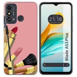 Funda Silicona para ZTE Blade A53 Plus diseño Brochas Dibujos