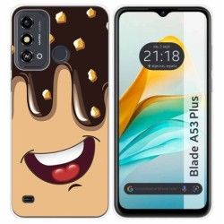 Funda Silicona para ZTE Blade A53 Plus diseño Helado Chocolate Dibujos
