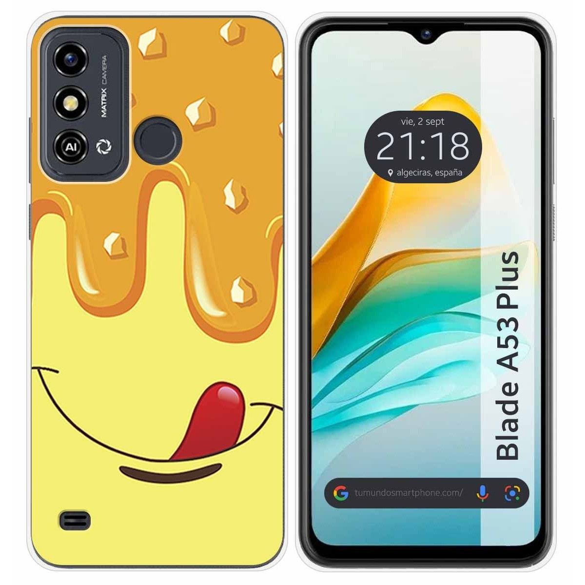 Funda Silicona para ZTE Blade A53 Plus diseño Helado Vainilla Dibujos
