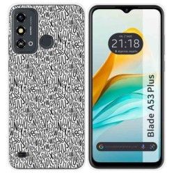 Funda Silicona para ZTE Blade A53 Plus diseño Letras Dibujos