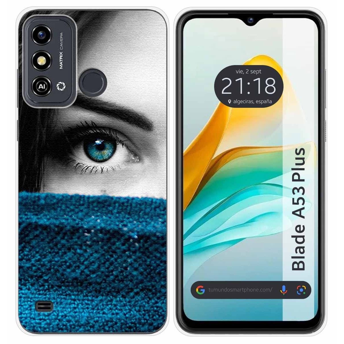 Funda Silicona para ZTE Blade A53 Plus diseño Ojo Dibujos