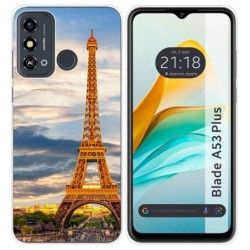 Funda Silicona para ZTE Blade A53 Plus diseño Paris Dibujos