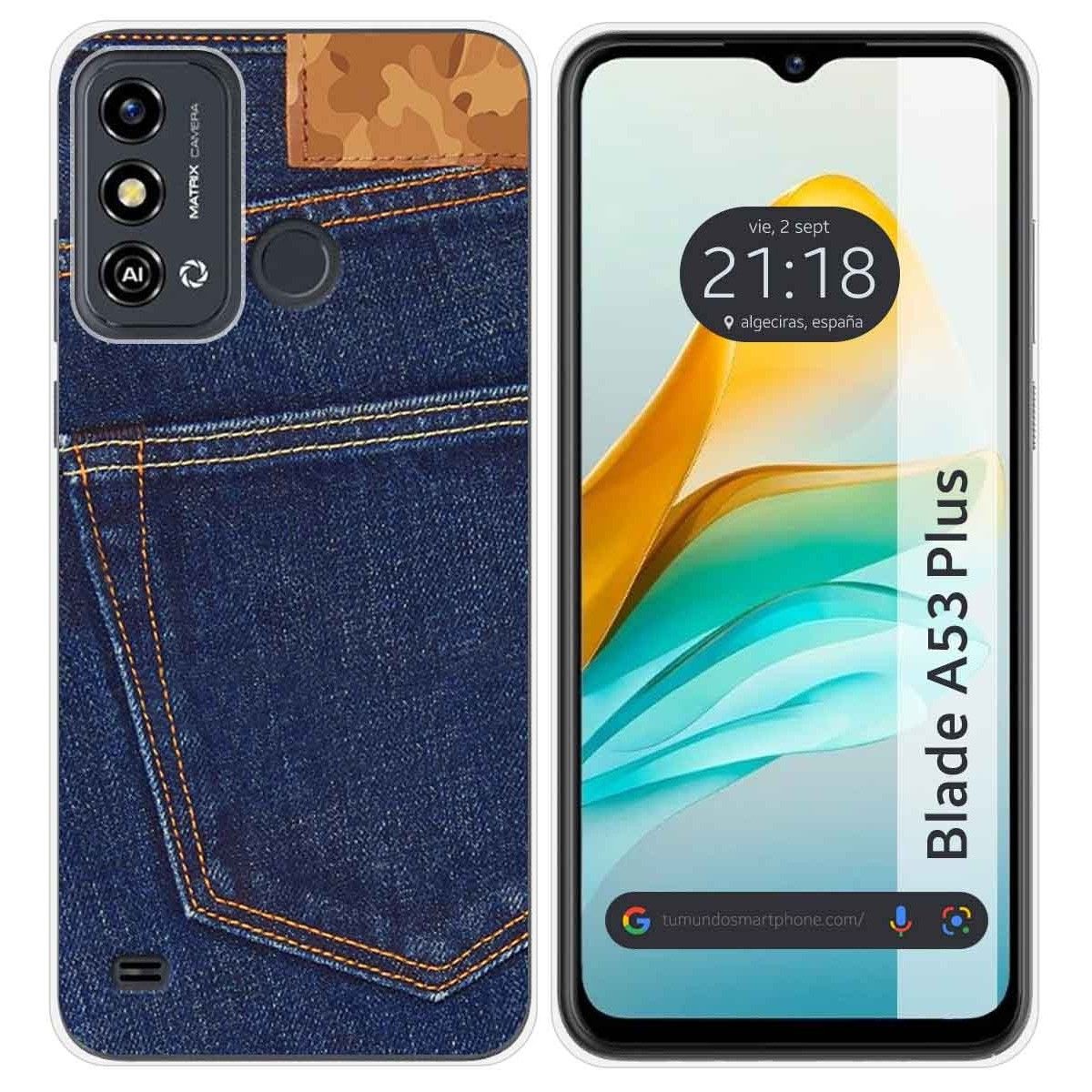 Funda Silicona para ZTE Blade A53 Plus diseño Vaquero Dibujos