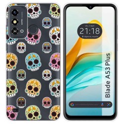 Funda Silicona para ZTE Blade A53 Plus diseño Catrina Dibujos