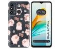 Funda Silicona para ZTE Blade A53 Plus diseño Cerdos Dibujos