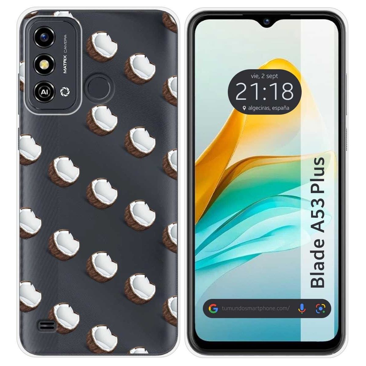 Funda Silicona para ZTE Blade A53 Plus diseño Cocos Dibujos