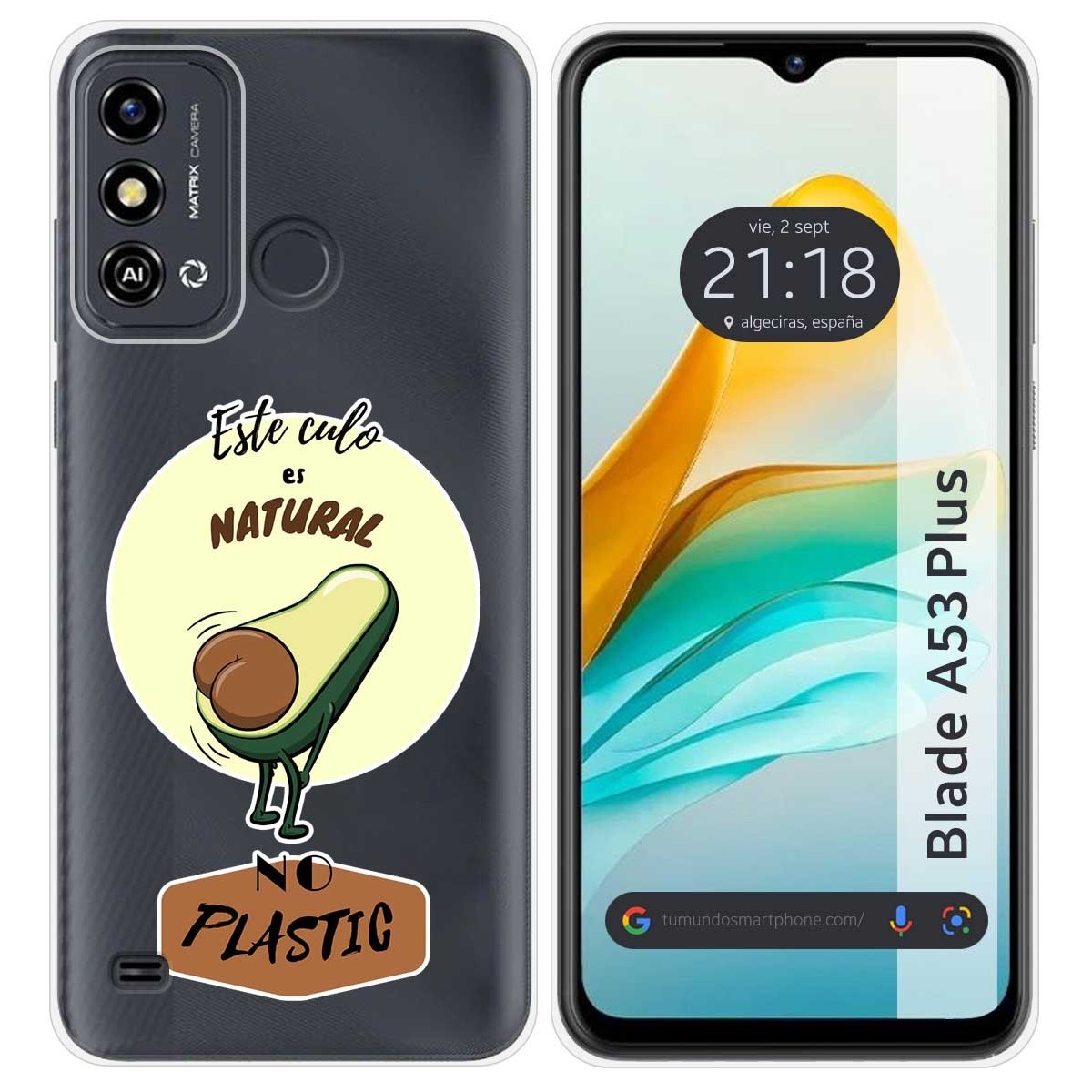 Funda Silicona para ZTE Blade A53 Plus diseño Culo Natural Dibujos