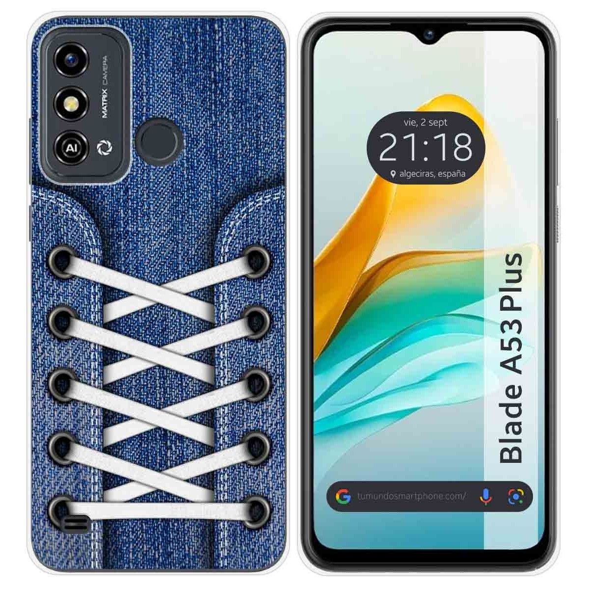 Funda Silicona para ZTE Blade A53 Plus diseño Zapatillas 01 Dibujos