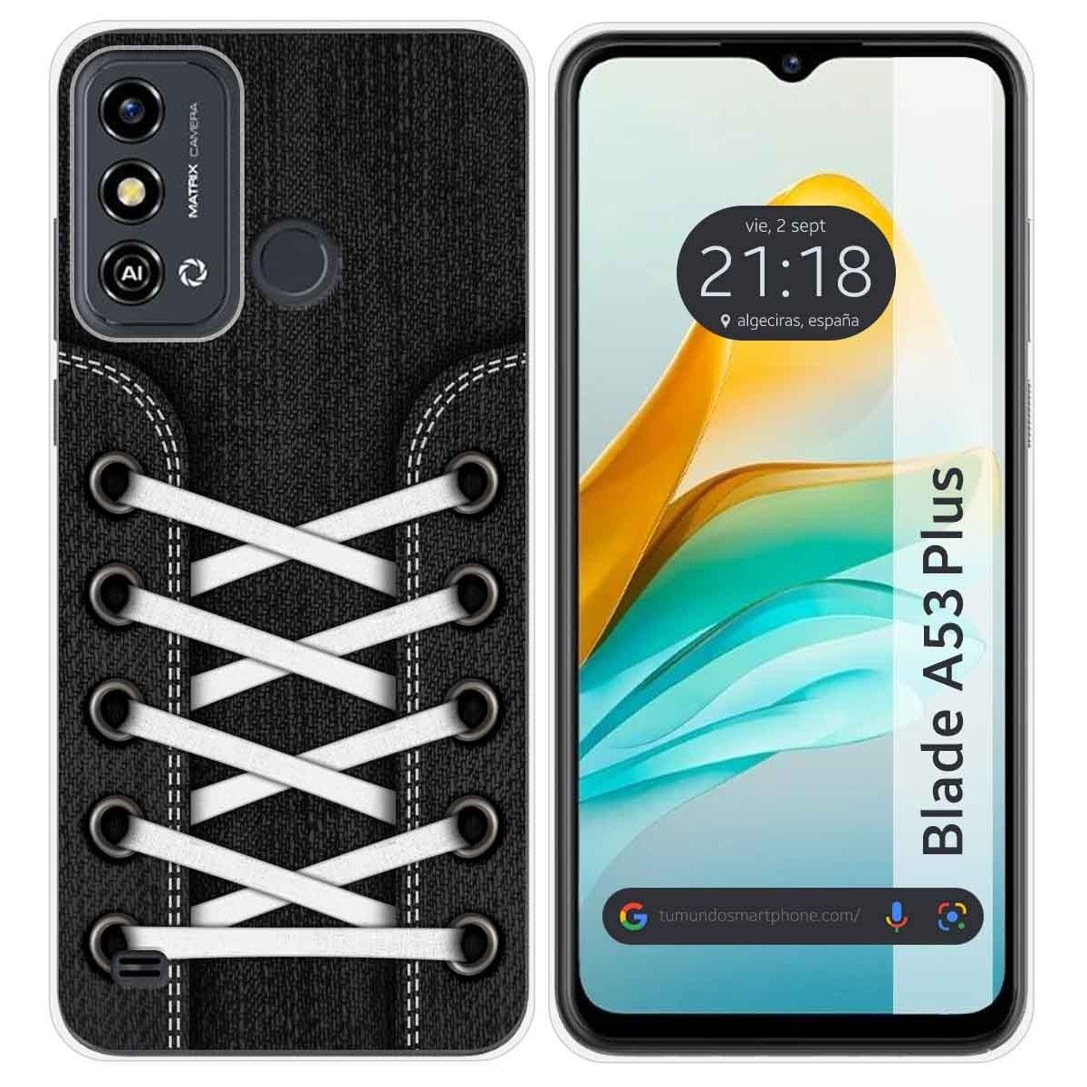 Funda Silicona para ZTE Blade A53 Plus diseño Zapatillas 02 Dibujos