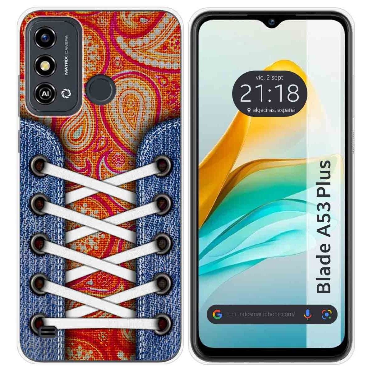 Funda Silicona para ZTE Blade A53 Plus diseño Zapatillas 10 Dibujos