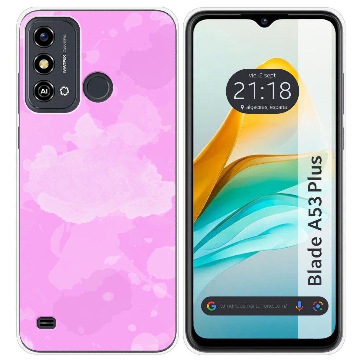 Funda Silicona para ZTE Blade A53 Plus diseño Acuarela 04 Dibujos