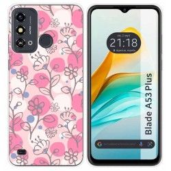 Funda Silicona para ZTE Blade A53 Plus diseño Flores 07 Dibujos