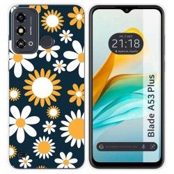 Funda Silicona para ZTE Blade A53 Plus diseño Flores 08 Dibujos