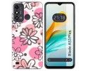 Funda Silicona para ZTE Blade A53 Plus diseño Flores 09 Dibujos