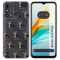Funda Silicona para ZTE Blade A53 Plus diseño Perros 11 Dibujos