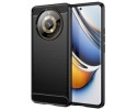 Funda Gel Tpu Tipo Carbon Negra para Realme 11 Pro / 11 Pro+ Plus 5G