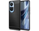 Funda Gel Tpu Tipo Carbon Negra para Oppo Reno 10 5G / 10 Pro 5G