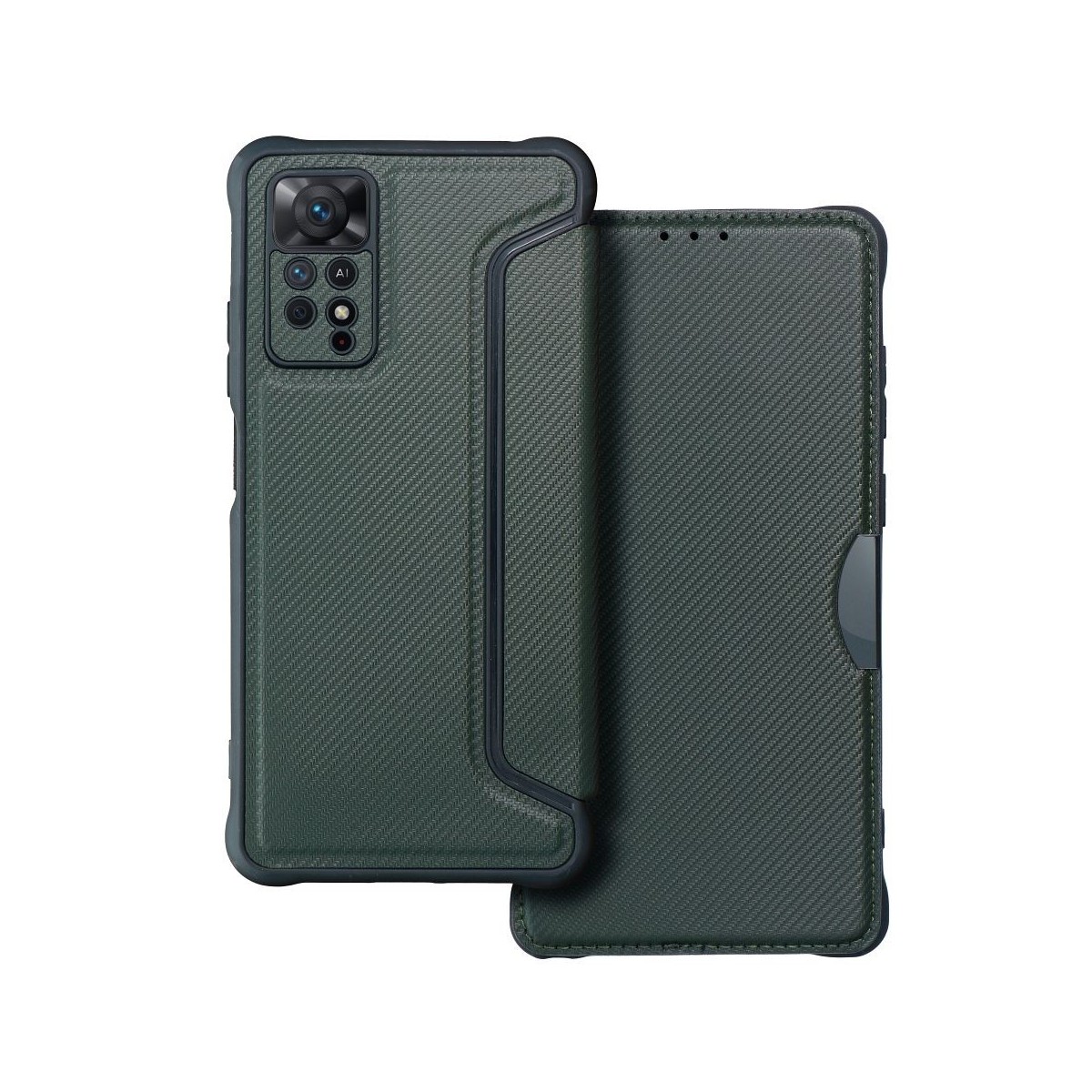 Funda Libro Magnética Antigolpes para Xiaomi Redmi Note 11 Pro / 11 Pro 5G color Verde