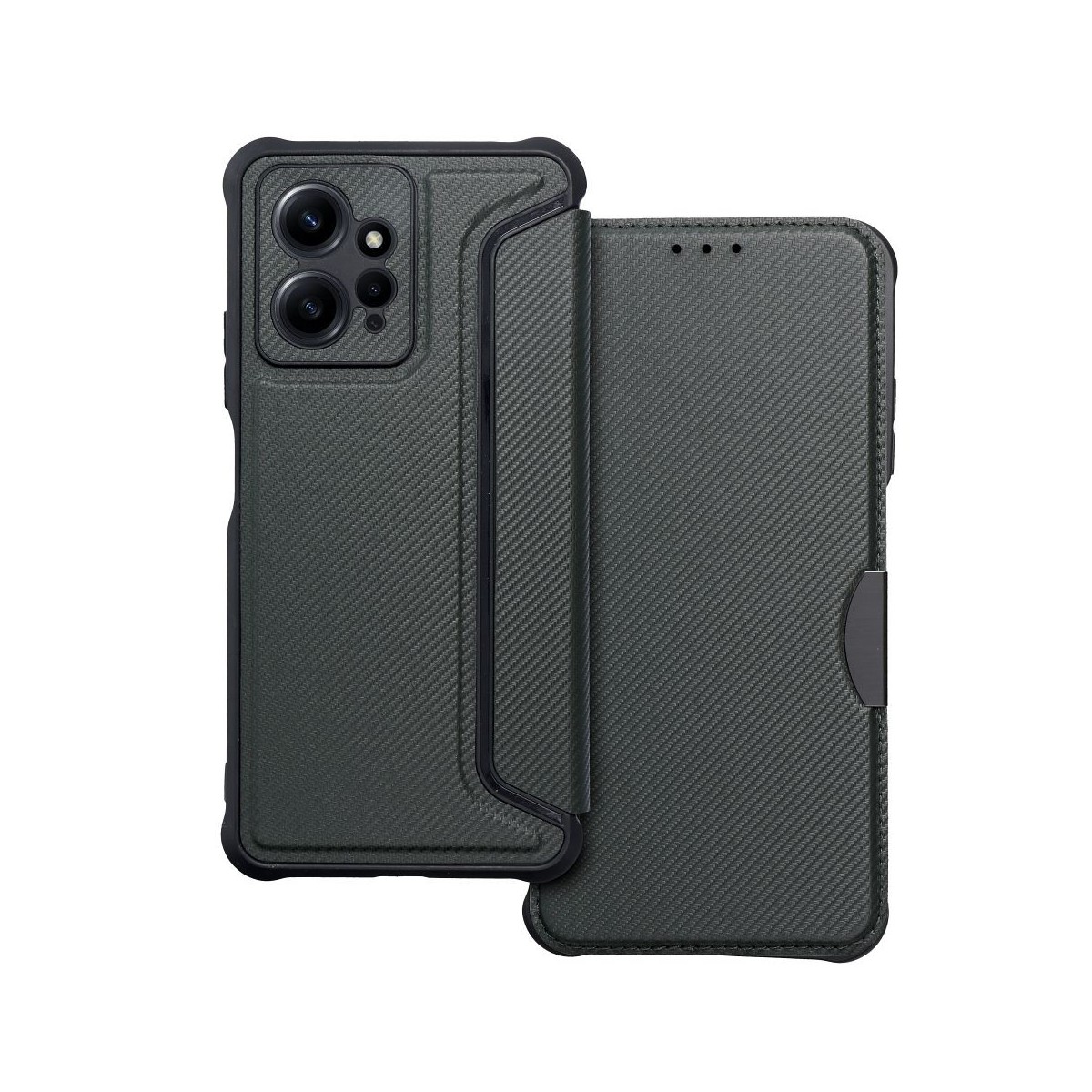 Funda Libro Magnética Antigolpes para Xiaomi Redmi Note 12 4G color Verde