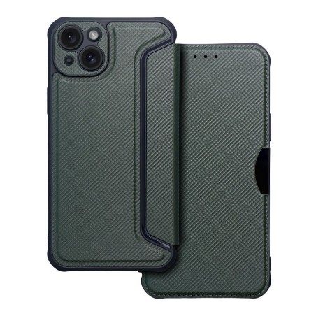 Funda Libro Magnética Antigolpes para Iphone 15 (6.1) color Verde