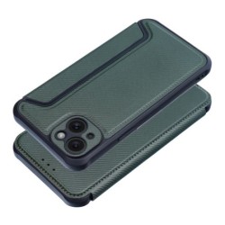 Funda Libro Magnética Antigolpes para Iphone 15 Plus (6.7) color Verde 2
