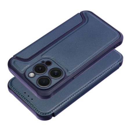 Funda Libro Magnética Antigolpes para Iphone 15 Pro (6.1) color Azul