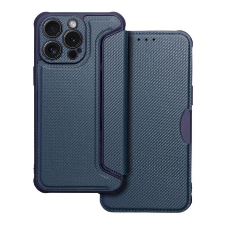 Funda Libro Magnética Antigolpes para Iphone 15 Pro Max (6.7) color Azul