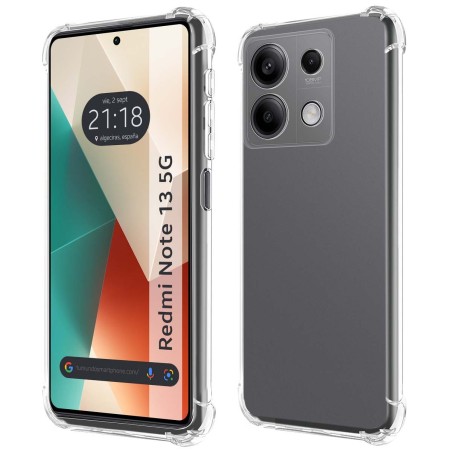 Funda Silicona Antigolpes Transparente para Xiaomi Redmi Note 13 5G