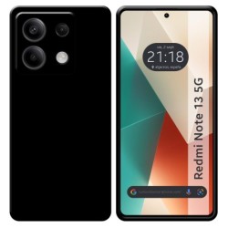 Funda Silicona Gel TPU Negra para Xiaomi Redmi Note 13 5G