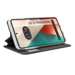 Funda Libro Soporte con Ventana para Xiaomi Redmi Note 13 5G color Negra 2