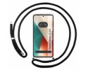 Funda Colgante Transparente para Xiaomi Redmi Note 13 5G con Cordon Negro