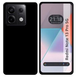 Funda Silicona Gel TPU Negra para Xiaomi Redmi Note 13 Pro 5G