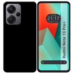 Funda Silicona Gel TPU Negra para Xiaomi Redmi Note 13 Pro+ Plus 5G