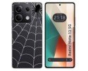 Funda Silicona Transparente para Xiaomi Redmi Note 13 5G diseño Araña Dibujos