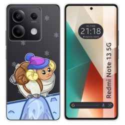 Funda Silicona Transparente para Xiaomi Redmi Note 13 5G diseño Cabra Dibujos