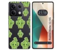 Funda Silicona Transparente para Xiaomi Redmi Note 13 5G diseño Cactus Dibujos